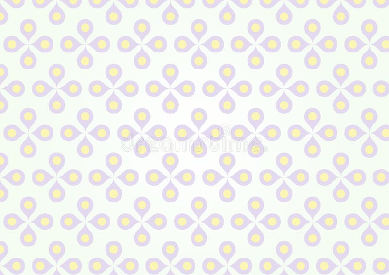 Zoete Purpere Bloem en Geel Stuifmeel op Pastelkleur royalty-vrije illustratie Zoete Purpere Bloem en Geel Stuifmeel op Pastelkleur royalty-vrije illustratie