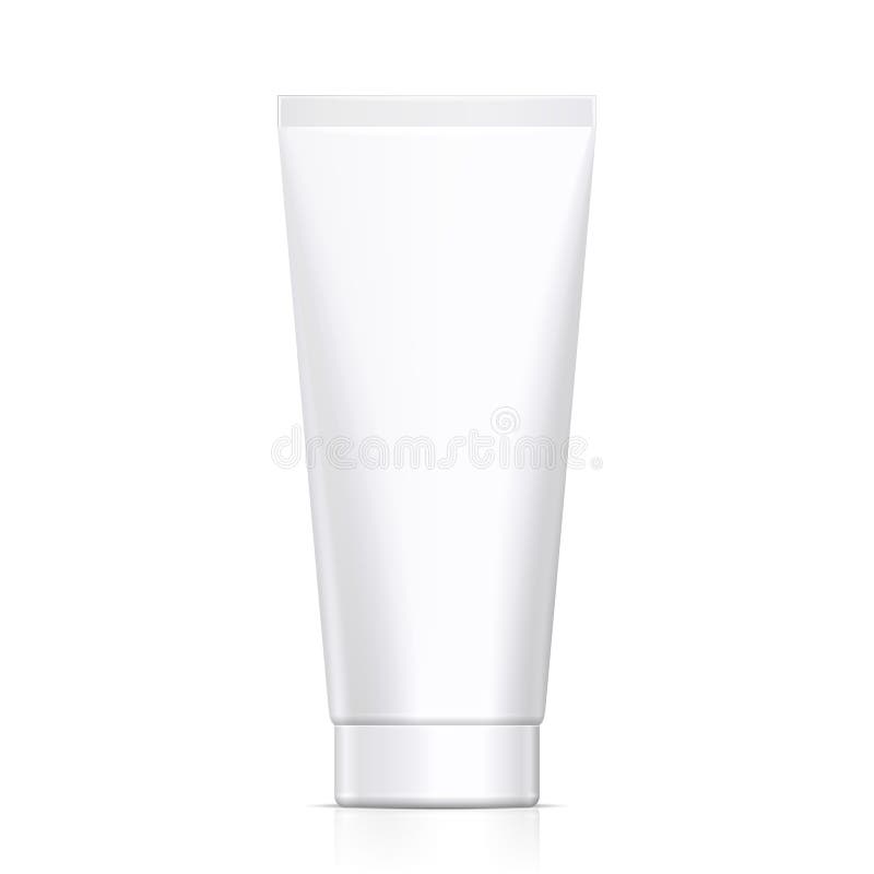 A zombaria acima do tubo do Grayscale do creme ou do gel branco limpa Produtos no fundo branco isolado Vetor eps10 ilustração do vetor A zombaria acima do tubo do Grayscale do creme ou do gel branco limpa Produtos no fundo branco isolado Vetor eps10 ilustração do vetor
