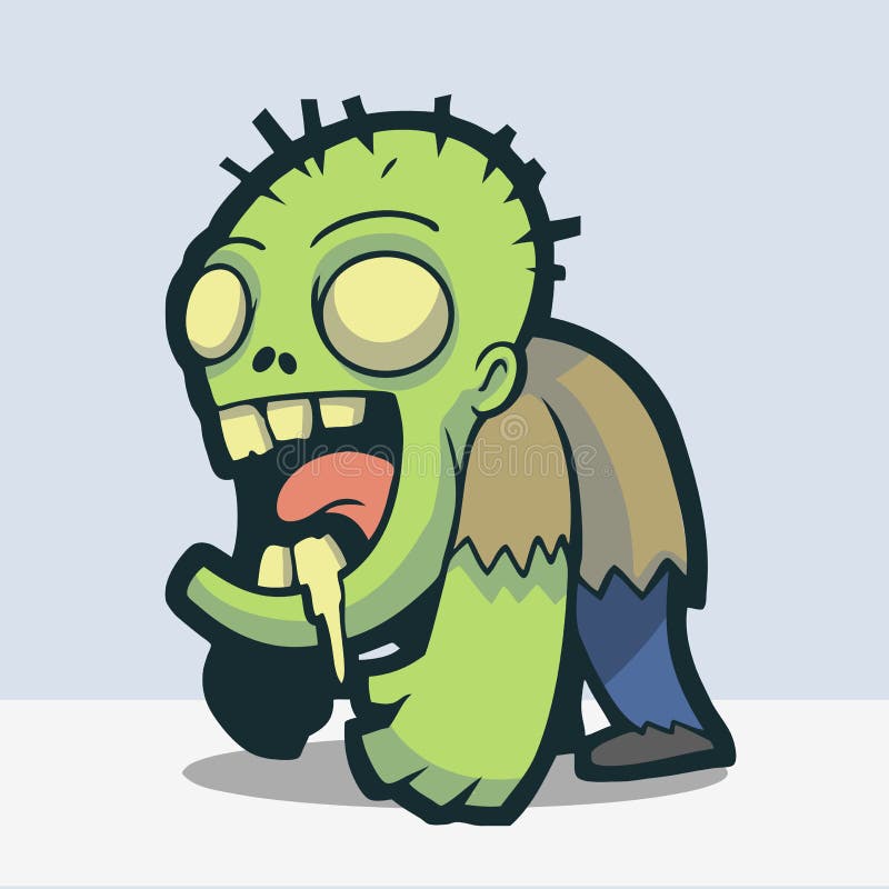 Zombi bonito ilustração stock Zombi bonito ilustração stock