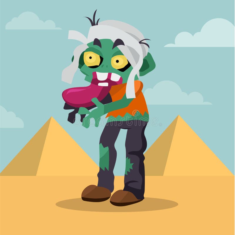 Zombi da mamã dos desenhos animados, vetor do caráter ilustração stock Zombi da mamã dos desenhos animados, vetor do caráter ilustração stock