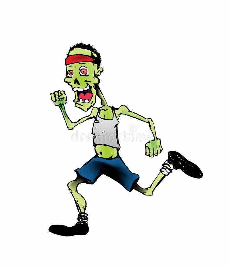 Cartoon of a Green Zombie Hand Stock Vector - Illustration of fear