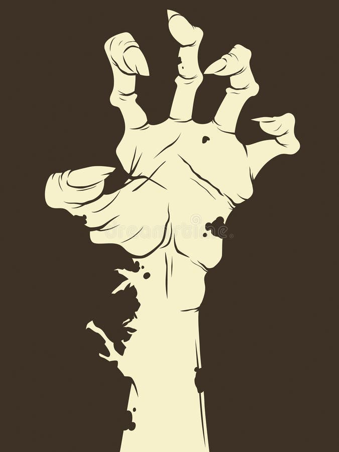 Zombie hand stock vector. Illustration of halloween, hand - 11967363