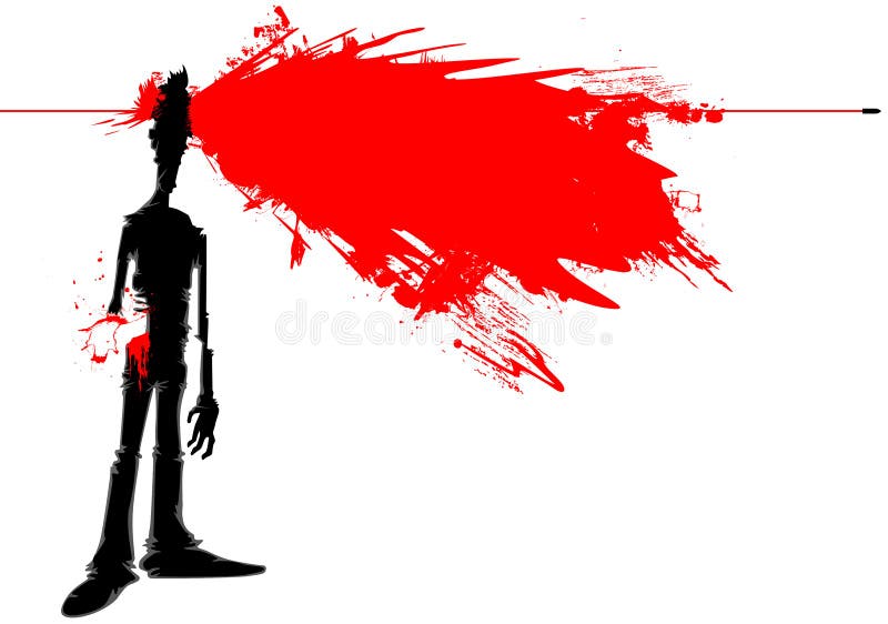 Zombie headshot stock illustration. Illustration of aggression 34538740