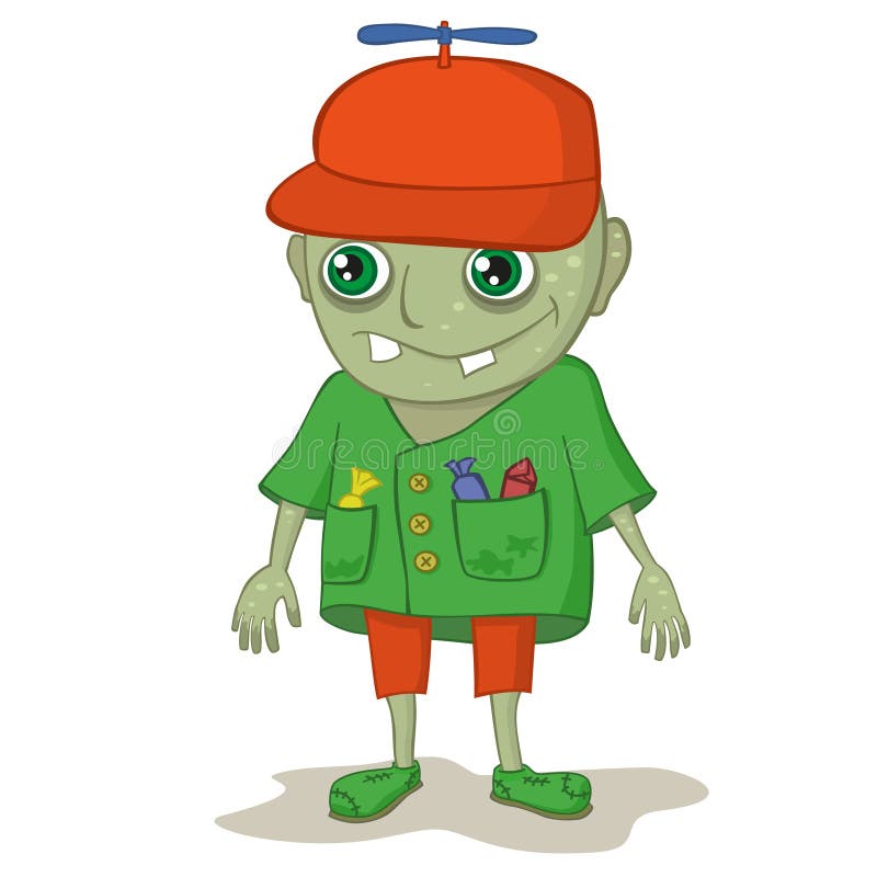 Zombiejongen stock illustratie Zombiejongen stock illustratie