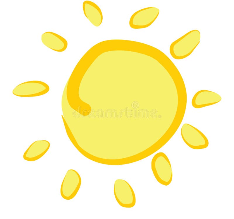 Zon stock illustratie