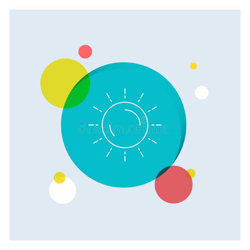 zon, weer, zonsondergang, zonsopgang, Achtergrond van de het Pictogram kleurrijke Cirkel van de de zomer de Witte Lijn royalty-vrije illustratie zon, weer, zonsondergang, zonsopgang, Achtergrond van de het Pictogram kleurrijke Cirkel van de de zomer de Witte Lijn royalty-vrije illustratie