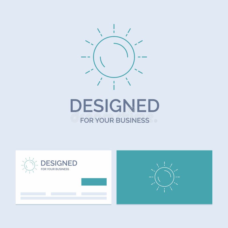 zon, weer, zonsondergang, zonsopgang, de zomerzaken Logo Line Icon Symbol voor uw zaken Turkooise Visitekaartjes met Merkembleem stock illustratie zon, weer, zonsondergang, zonsopgang, de zomerzaken Logo Line Icon Symbol voor uw zaken Turkooise Visitekaartjes met Merkembleem stock illustratie