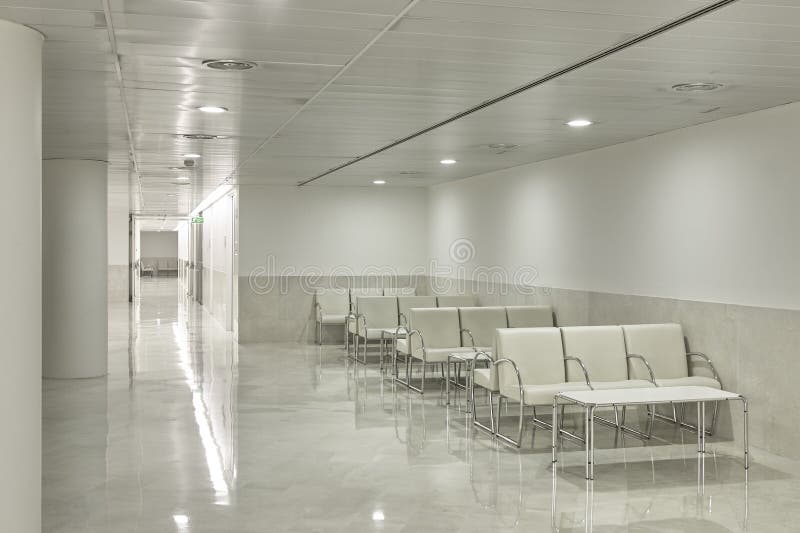 Zona de espera del edificio p?blico Interior del centro de salud nadie fotografía de archivo Zona de espera del edificio p?blico Interior del centro de salud nadie fotografía de archivo