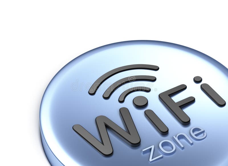 Zona di WiFi illustrazione di stock