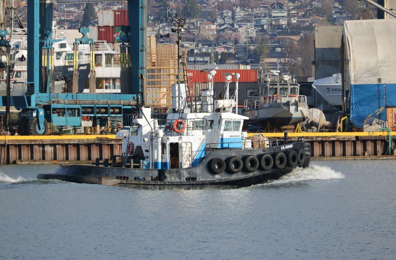 Zona Industrial O área De Vancouver Imagen editorial Imagen de cara