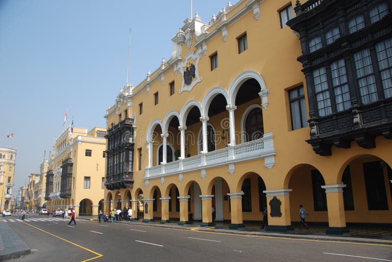 Zone historique à Lima, Pérou