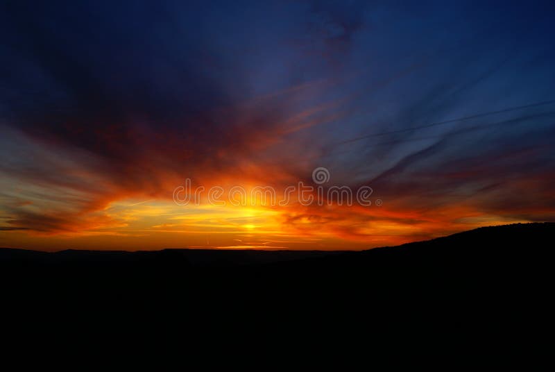 Zonsondergang royalty-vrije stock fotografie Zonsondergang royalty-vrije stock fotografie