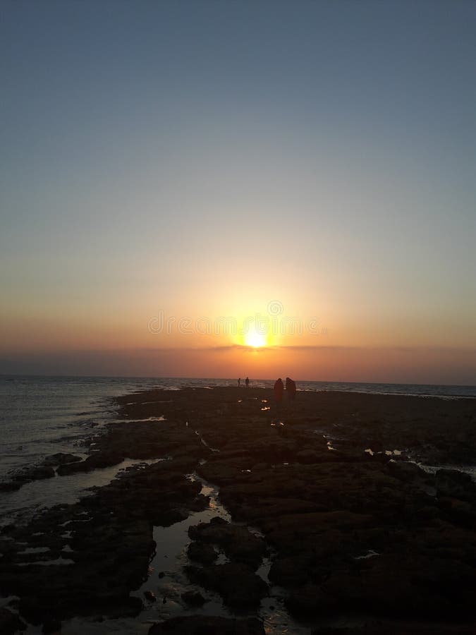 Zonsondergang stock afbeelding Zonsondergang stock afbeelding
