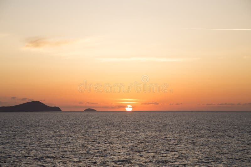 Zonsondergang royalty-vrije stock afbeelding Zonsondergang royalty-vrije stock afbeelding