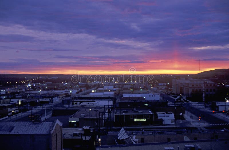 Zonsopgang, Cedar Rapids, Zuid-Dakota royalty-vrije stock foto Zonsopgang, Cedar Rapids, Zuid-Dakota royalty-vrije stock foto