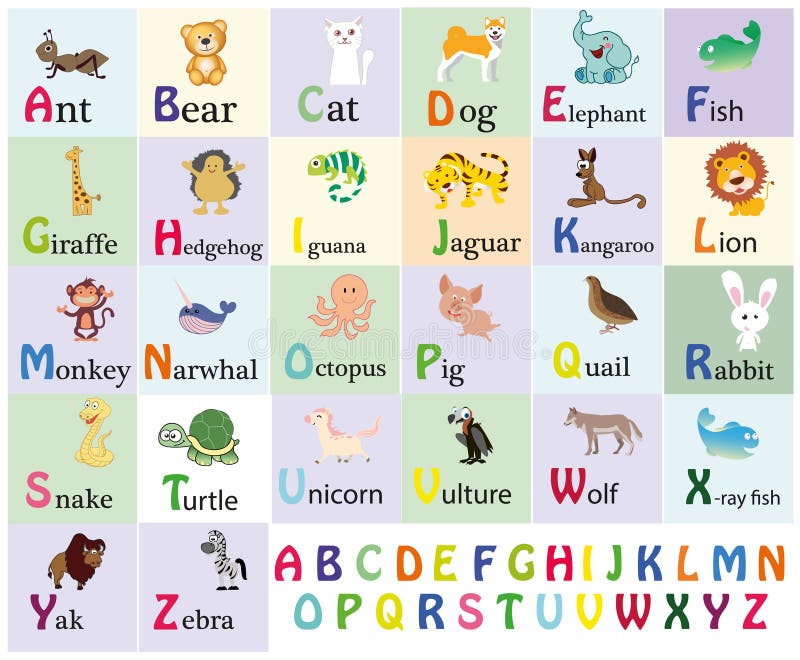 Zoo Alphabet. Animal Alphabet. Letters from a To Z. Cartoon Cute Animals Isolated on White Background. Different Animals Stock Illustration - Illustration of education, letters: 125354946 Zoo Alphabet. Animal Alphabet. Letters from a To Z. Cartoon Cute Animals Isolated on White Background. Different Animals Stock Illustration - Illustration of education, letters: 125354946