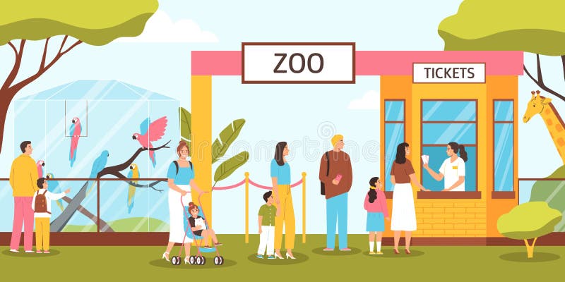 Zoo Entrance Illustration