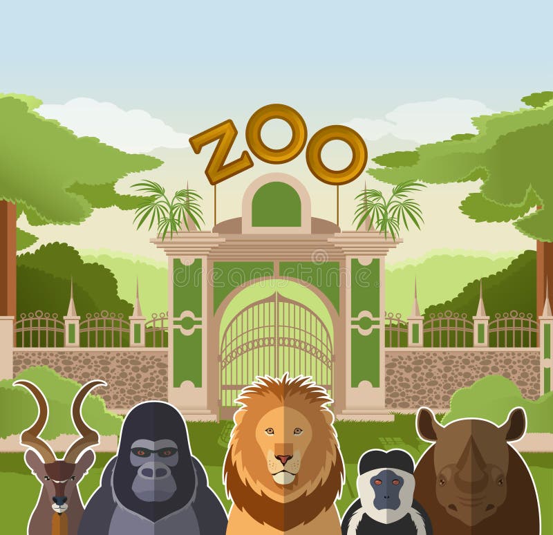Zoo cartoon Stock Photos, Royalty Free Zoo cartoon Images | Depositphotos