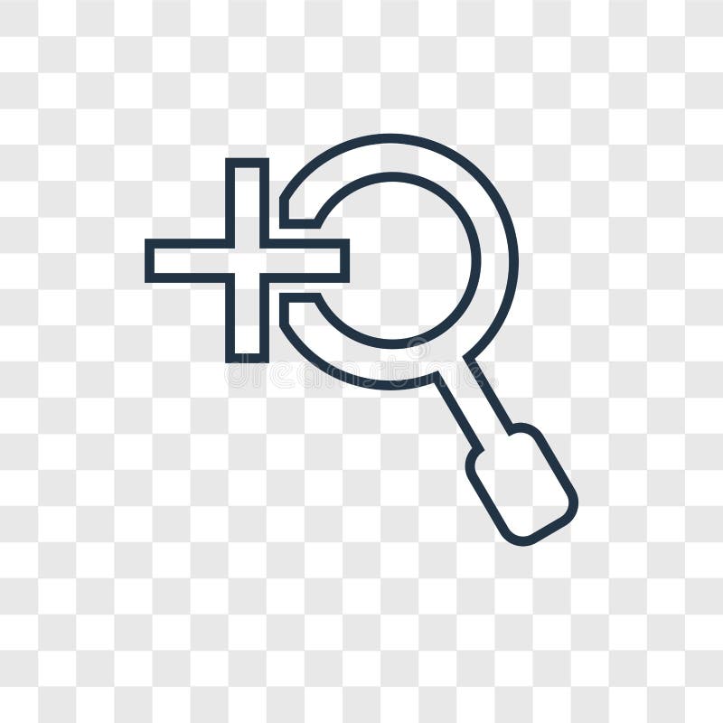 pix Transparent Zoom Logo Black Background zoom concept vector linear icon