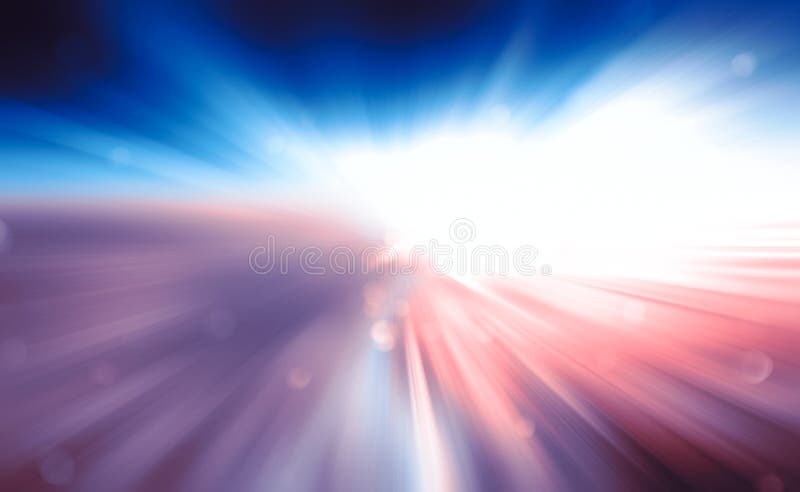 Zoom, fundo do efeito de Zoom Azul Cor-de-Rosa