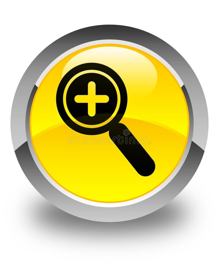 Zoom Out Icon Elegant Cyan Blue Round Button Stock Illustration
