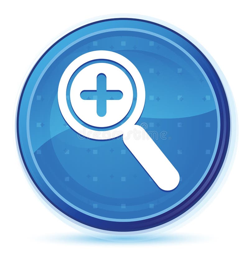 Zoom in Icon Midnight Blue Prime Round Button Stock Vector Illustration of moonlit, button