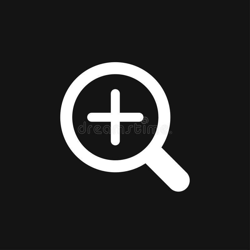 Zoom Icon Vector Sign Symbol for Design Stock Illustration