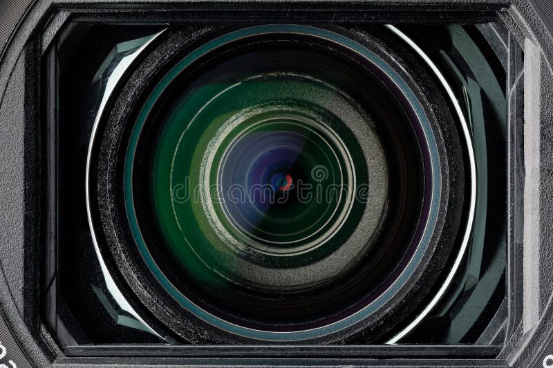 Zoom Lens of Video Camcorder Stock Image Image of hood, light 182779133