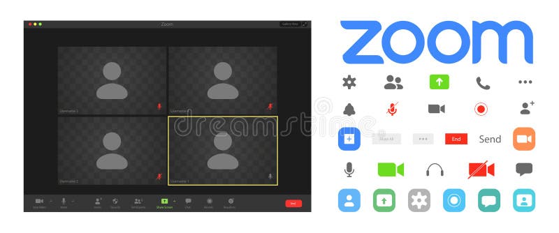 Zoom Video Communications. Zoom Logo. Application for Video