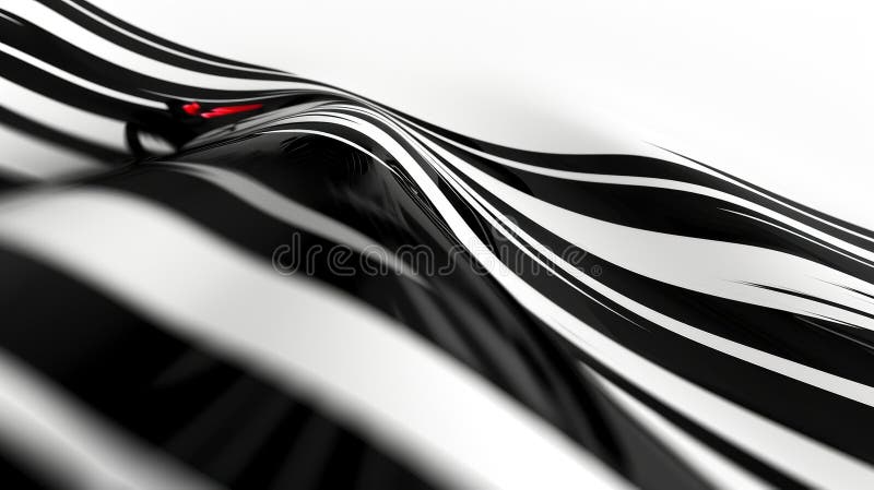 A zoomedin view of the flags bold and regal black stripes against the pure white background stock photo