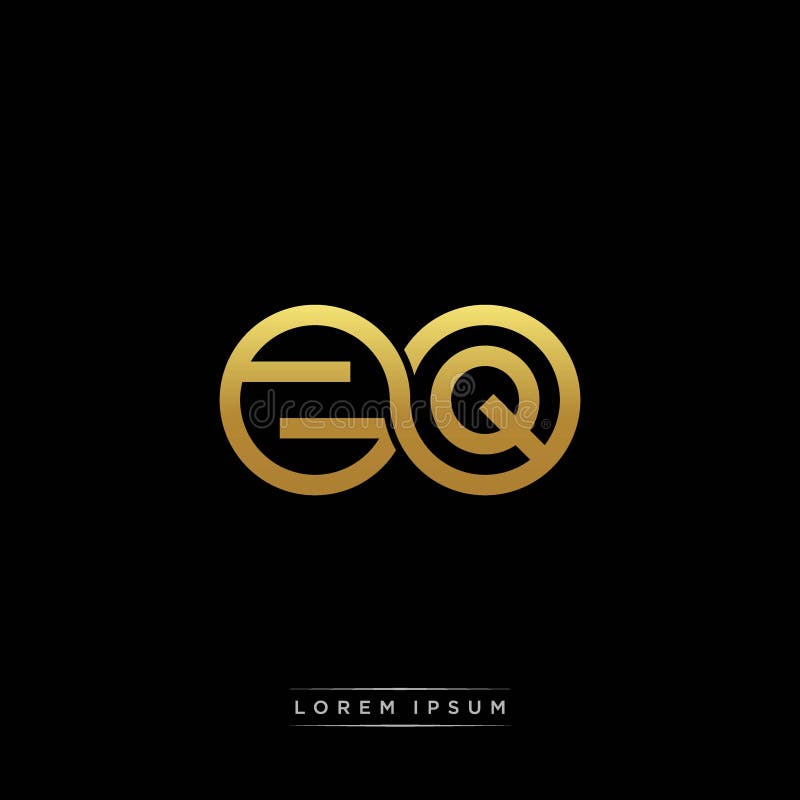 Zq Initial Letter Linked Circle Capital Monogram Logo Modern Template