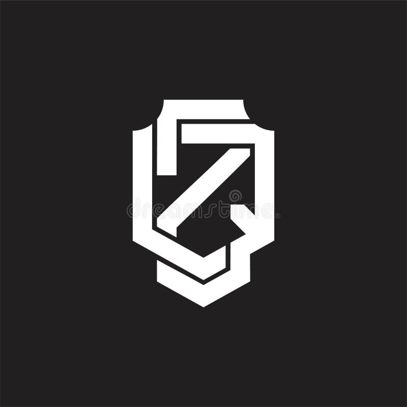 ZQ Logo monogram design template royalty free illustration