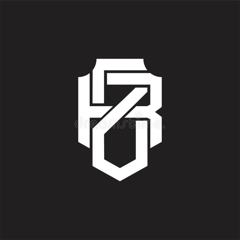 ZR Logo monogram design template stock illustration