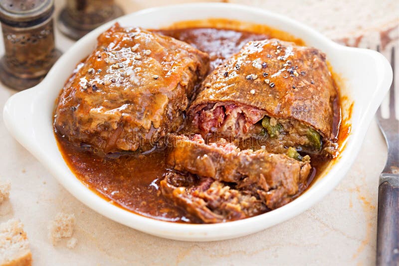 Zrazy Polish beef roulades stock image Image of delicious 94554313