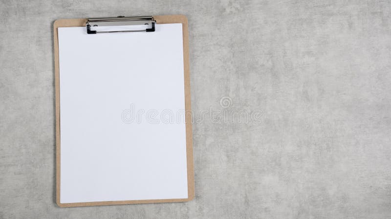 Zrzut pustego papieru w widoku o wysokim kącie fotografia royalty free
