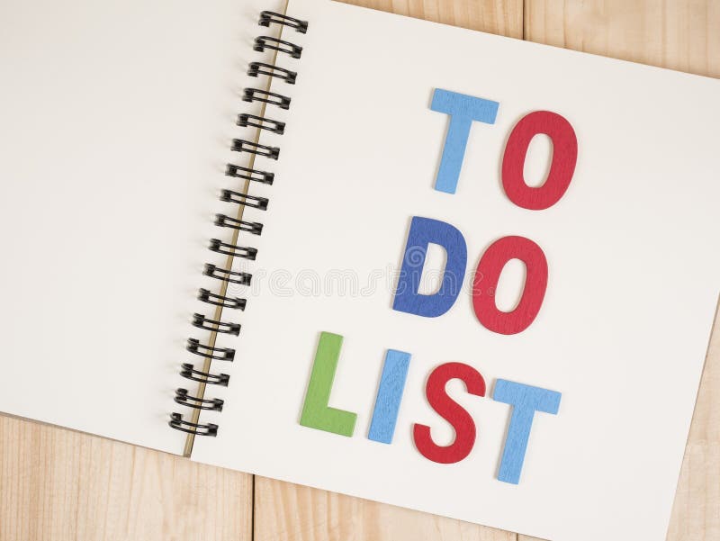 Zu Liste auf Notizbuch 14 tun stockfotografie Zu Liste auf Notizbuch 14 tun stockfotografie