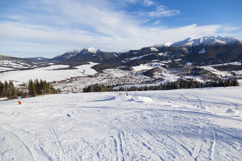 Zuberec ski resort; Western Tatras. Slovakia. Winter landscape