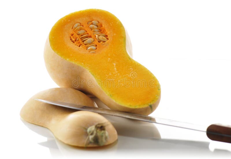 Zucca di Butternut fotografia stock. Immagine di vegetariano 16354344
