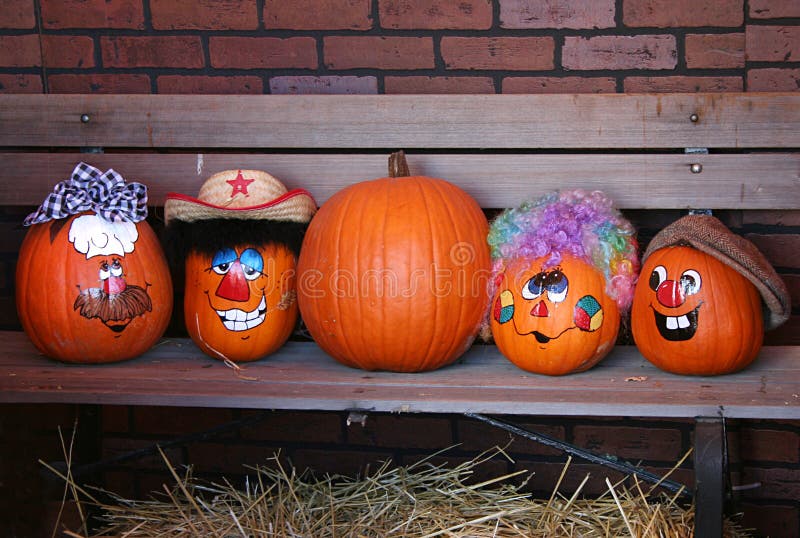 Zucche decorate di Halloween