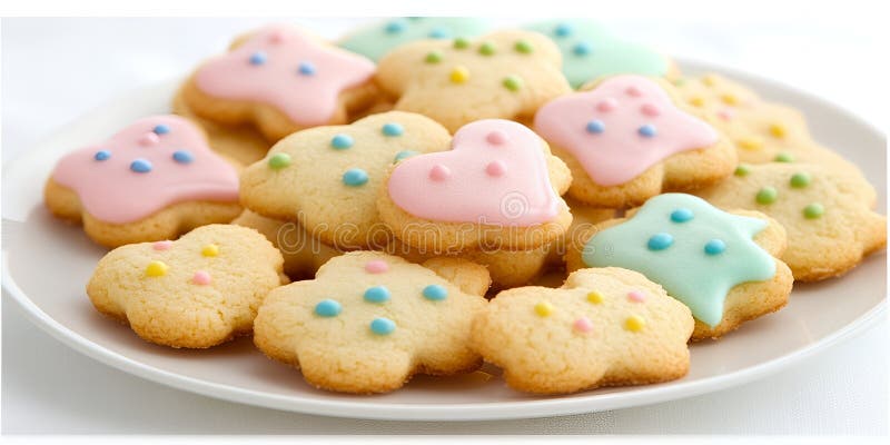 Zuccheri colorati di pastello deliziosi con spruzzatori di dolci illustrazione di stock