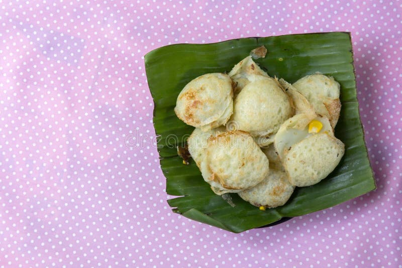 Zucchero e farina del preparato del latte di cocco - Dolciumi tailandesi fotografie stock Zucchero e farina del preparato del latte di cocco - Dolciumi tailandesi fotografie stock
