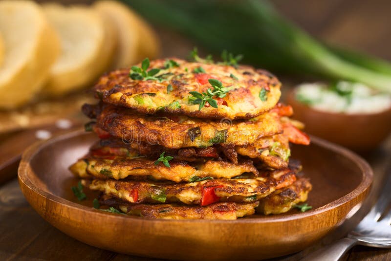 Zucchini and Bell Pepper Fritter