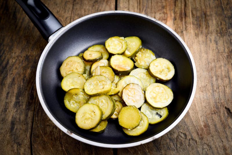 Zucchini cooked stock image. Image of diet, zucchini 33984531