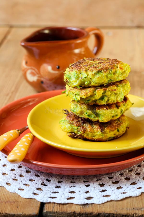 Zucchini fried cakes stock photo. Image of zucchini, cakes 32880638