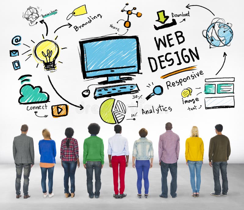 Zufriedene Kreativität grafisches Webdesign-Webseiten-Konzept stockfotografie Zufriedene Kreativität grafisches Webdesign-Webseiten-Konzept stockfotografie