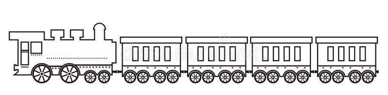 Zug Dampflokomotive Vektor Abbildung Illustration Von Fahrt