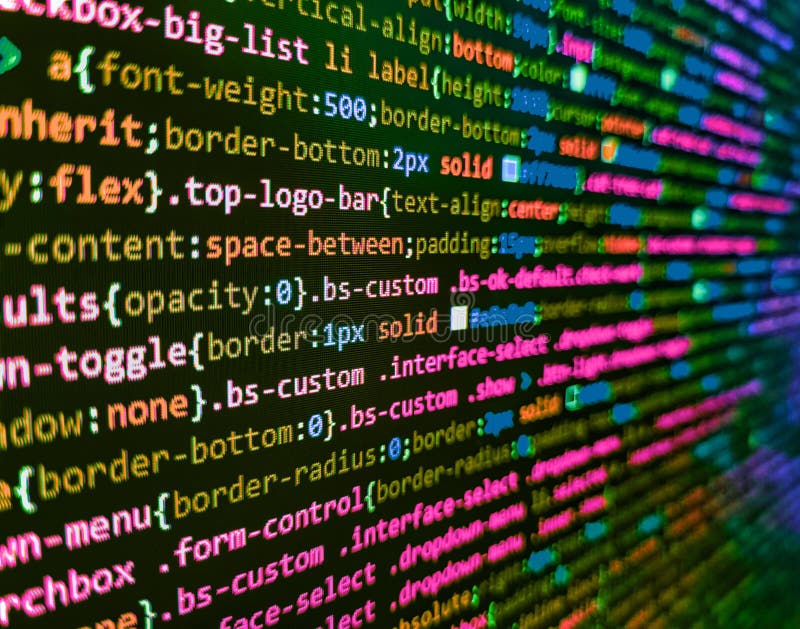 Zukunftsforschung im virtuellen Raum und Innovationskonzept. Objekte für JavaScript-Funktionen. moderne Technik. abstrahieren lizenzfreie stockbilder
