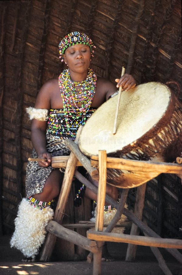 Zulu drum player editorial photography. Image of zulu 5440587