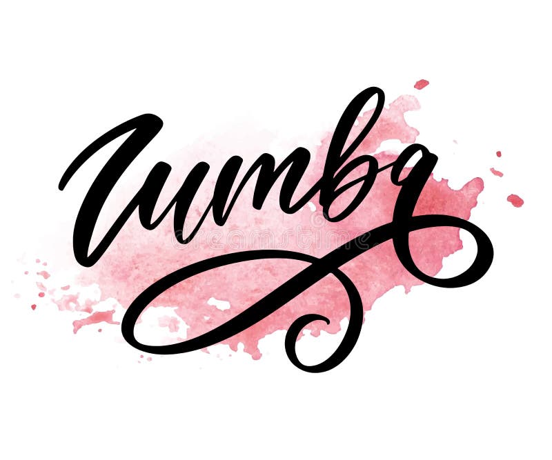 Zumba Letter Lettering Calligraphy Dance Vector Brush Stock Illustration -  Illustration of calligraphy, typography: 158441150