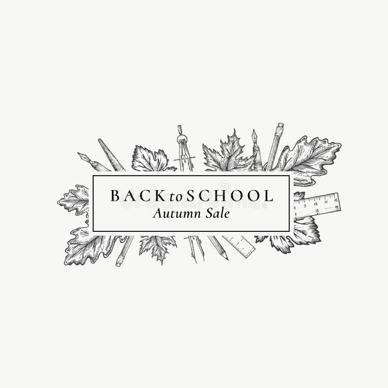 Zur?ck zu Schuljahreszeitverkauf Abstrakter Vektor-Retro- Aufkleber, Zeichen oder Karten-Schablone Hand gezeichnetes stationäres lizenzfreie abbildung Zur?ck zu Schuljahreszeitverkauf Abstrakter Vektor-Retro- Aufkleber, Zeichen oder Karten-Schablone Hand gezeichnetes stationäres lizenzfreie abbildung